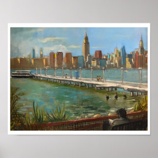 "Greenpoint (Brooklyn NYC)" 11x14 in | by M. Koch Poster
