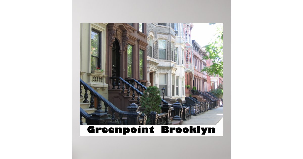 Greenpoint Brooklyn Poster Print on Canvas Zazzle