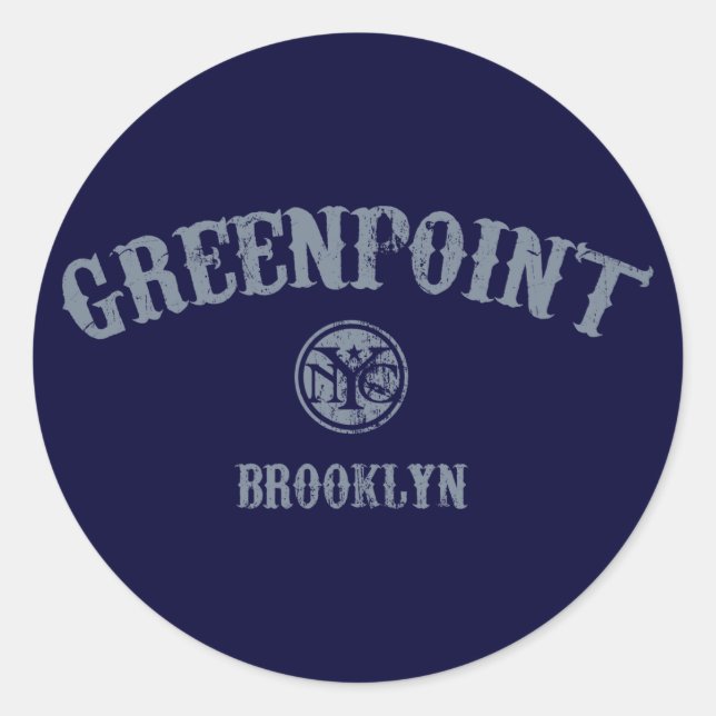 Greenpoint Classic Round Sticker (Front)