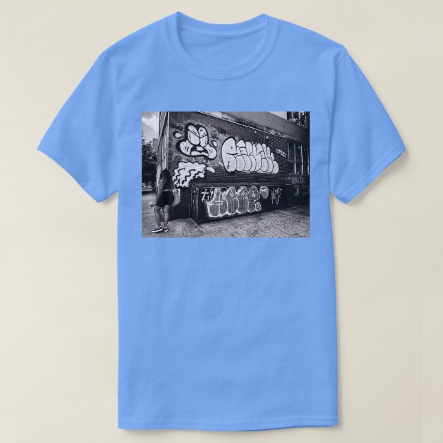 Greenpoint Graffiti Brooklyn NYC T-Shirt (Design Front)