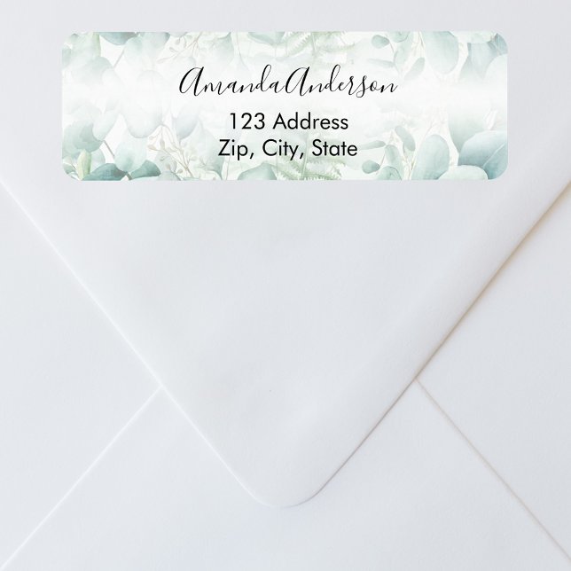 Greenry woodland return address label (Creator Uploaded)