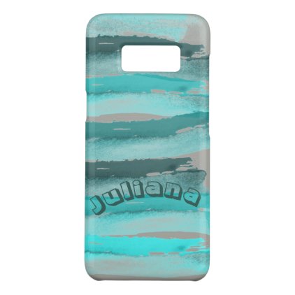 Greens and Grays Blended Personalized Case-Mate Samsung Galaxy S8 Case
