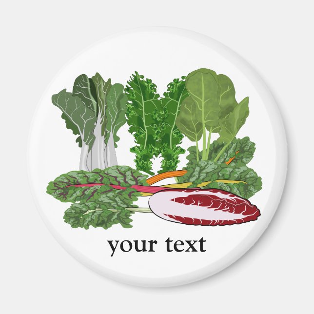 Greens Veggie Lovers Vegetables Magnet (Front)
