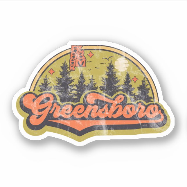 Greensboro, Alabama Sticker (Front)