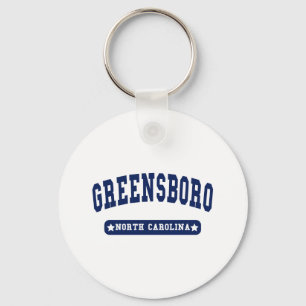 Greensboro North Carolina College Style tee shirts Keychain