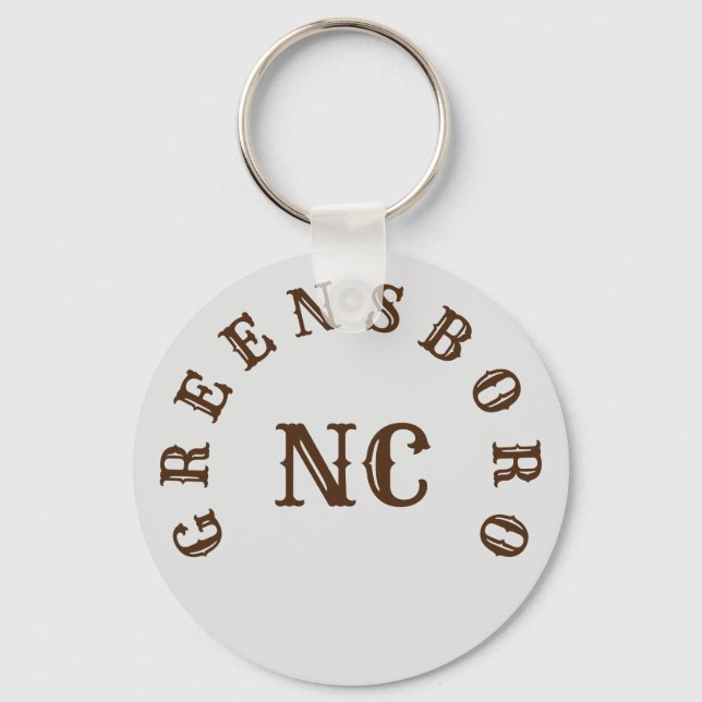 Greensboro, North Carolina Keychain (Front)