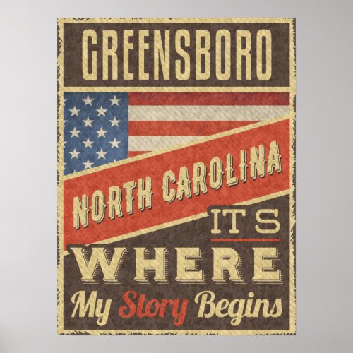 Greensboro North Carolina Poster