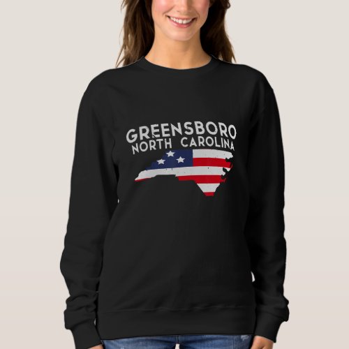 Greensboro North Carolina USA State America Travel Sweatshirt