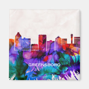 Greensboro Skyline Magnet