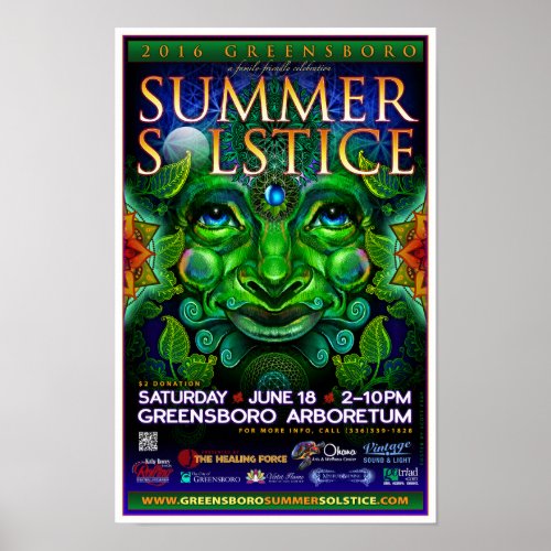 Greensboro Summer Solstice 2016 Souvenir Poster