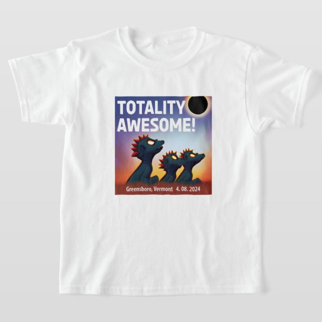  Greensboro "Totality" Awesome Alien Party T-Shirt (Laydown)