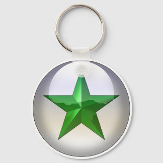 GreenStarJewel Keychain