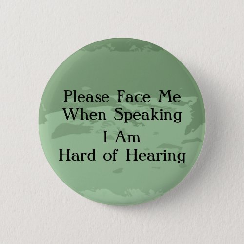 Greentone Hard of Hearing Button