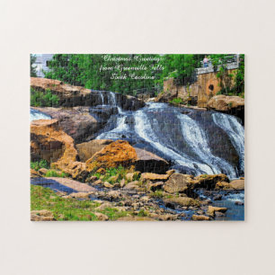 Greenville Falls South Carolina.  Jigsaw Puzzle