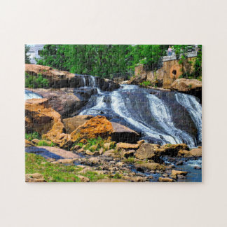 Greenville Falls South Carolina. Jigsaw Puzzle