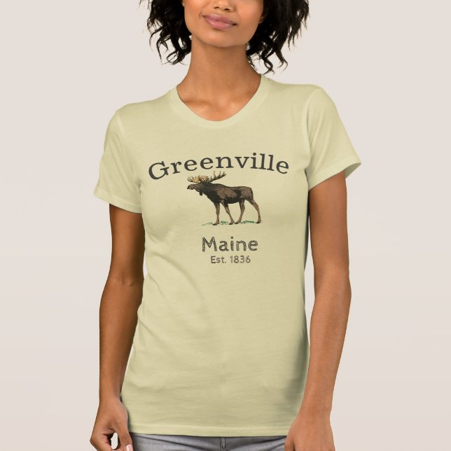 Greenville Maine, Moose T-Shirt (Front)