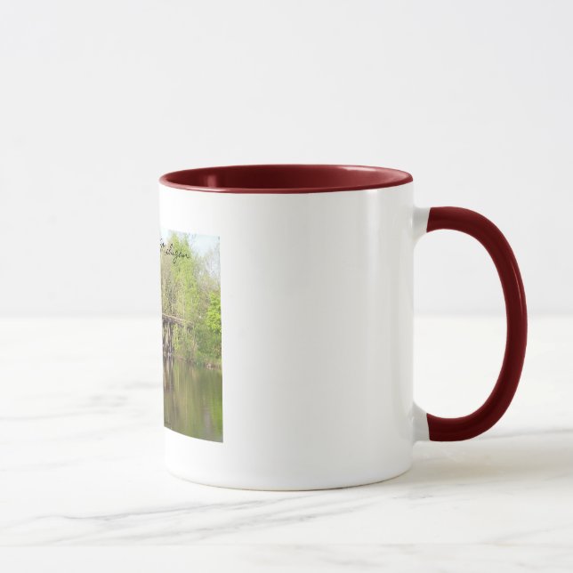 Greenville, Michigan Old Train Trestle Mugs (Right)