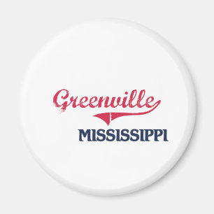 Greenville Mississippi City Classic Magnet