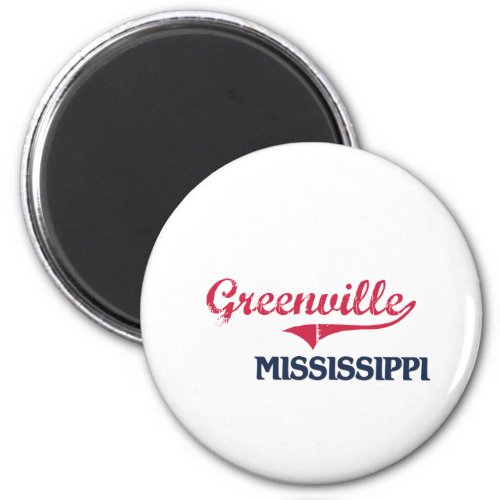 Greenville Mississippi City Classic Magnet