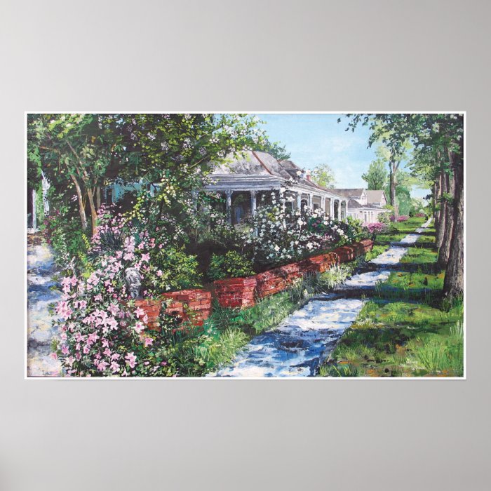 Greenville Mississippi in the Spring Poster