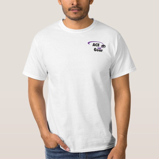 Greenville NC - Ace Pool Pirate -  Purple  Yellow T-Shirt (Front)