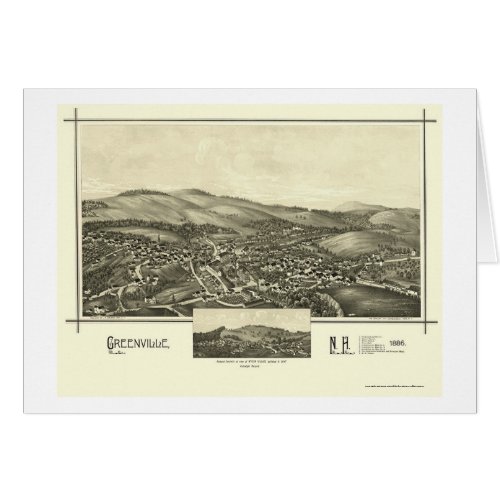 Greenville NH Panoramic Map _ 1886