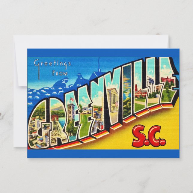 Greenville SC Map Moving Announcement (Front)