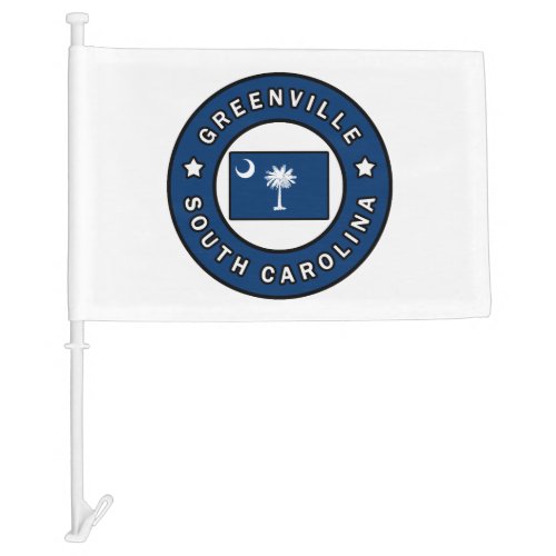 Greenville South Carolina Car Flag