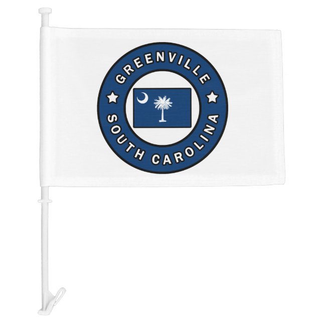Greenville South Carolina Car Flag (Front)