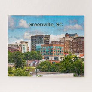 Greenville, South Carolina, Downtown Buildings Jigsaw Puzzle
