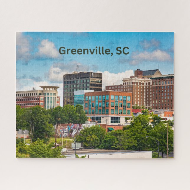 Greenville, South Carolina, Downtown Buildings Jigsaw Puzzle (Horizontal)