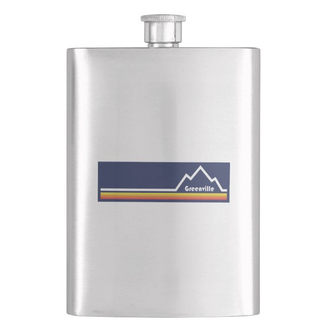 Greenville, South Carolina Flask (Front)