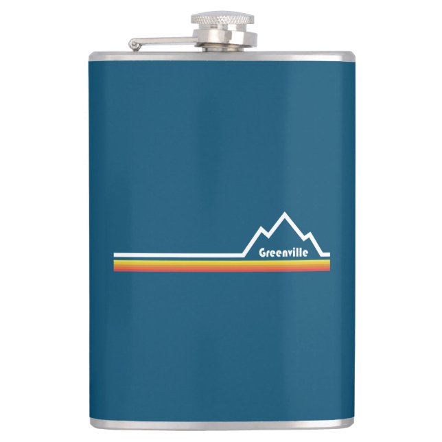 Greenville, South Carolina Flask (Front)