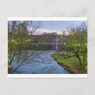 greenville south carolina liberty bridge postcard