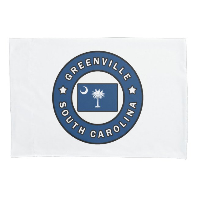 Greenville South Carolina Pillow Case (Front)