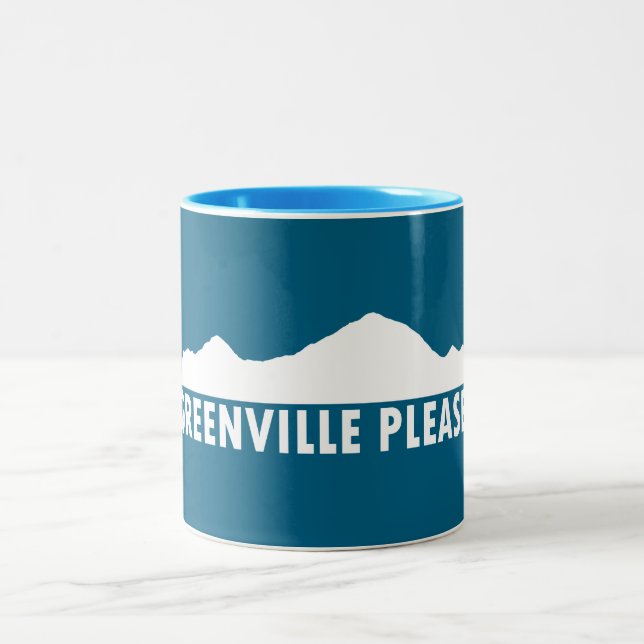 Greenville South Carolina Please Two-Tone Coffee Mug (Center)
