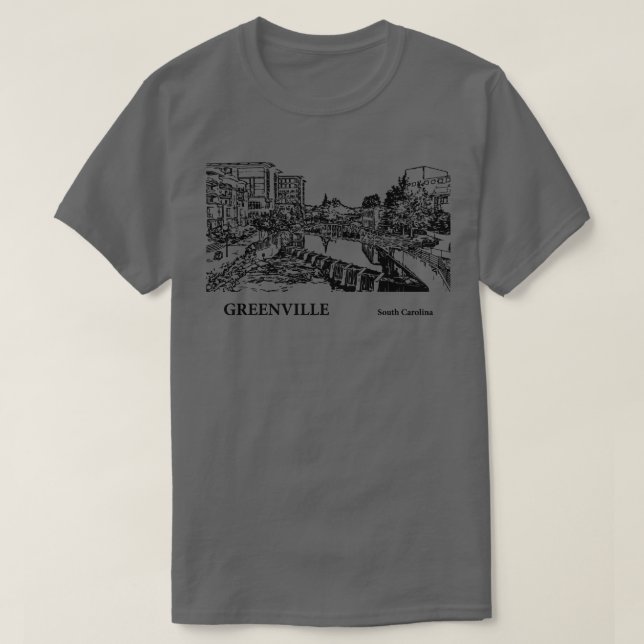 Greenville South olina  4 T-Shirt (Design Front)