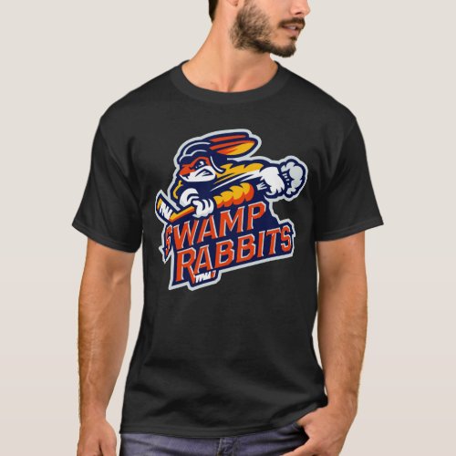 Greenville Swamp Rabbits Hockey Music Men Vintage  T_Shirt