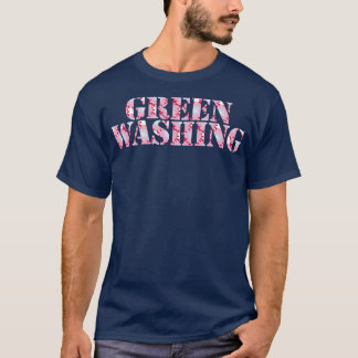 Greenwashing Typography Pink T-Shirt