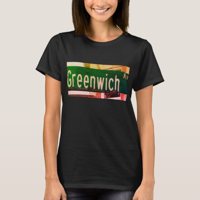 Greenwich Ave, Greenwich, CT T-Shirt (Front)