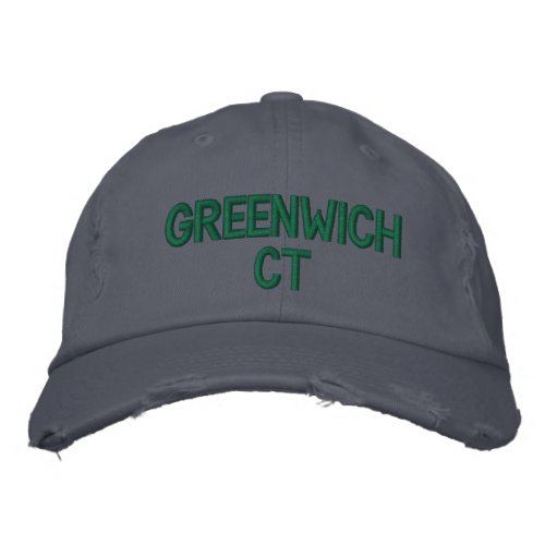 GREENWICH CT _ EMBROIDERED CAP