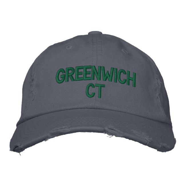 GREENWICH CT - EMBROIDERED CAP (Front)