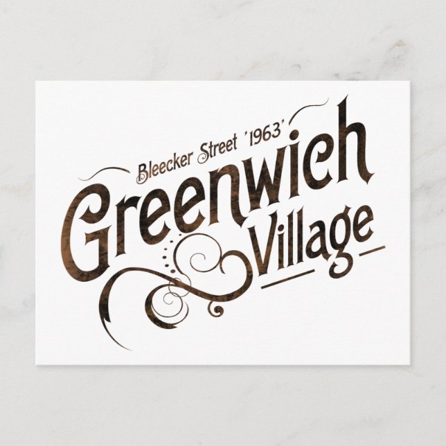 Greenwich Village Postcard (Front)