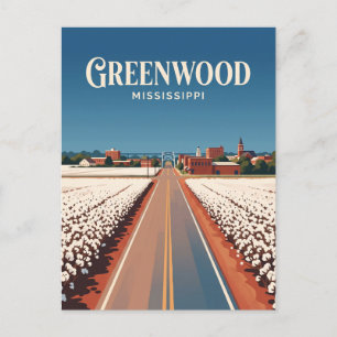 Greenwood Mississippi Postcard