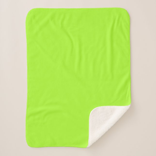 GreenYellow Sherpa Blanket (Front)