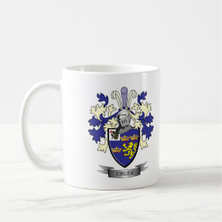 Greer Family Crest Coat of Arms Coffee Mug