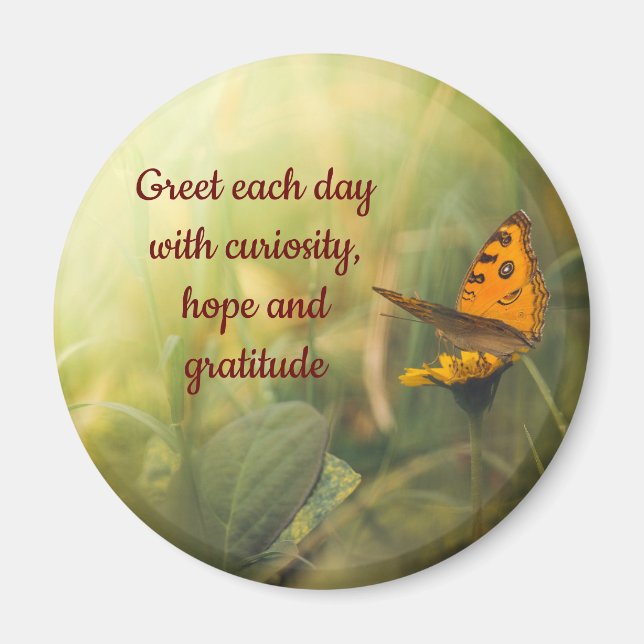Greet Each Day    Magnet (Front)
