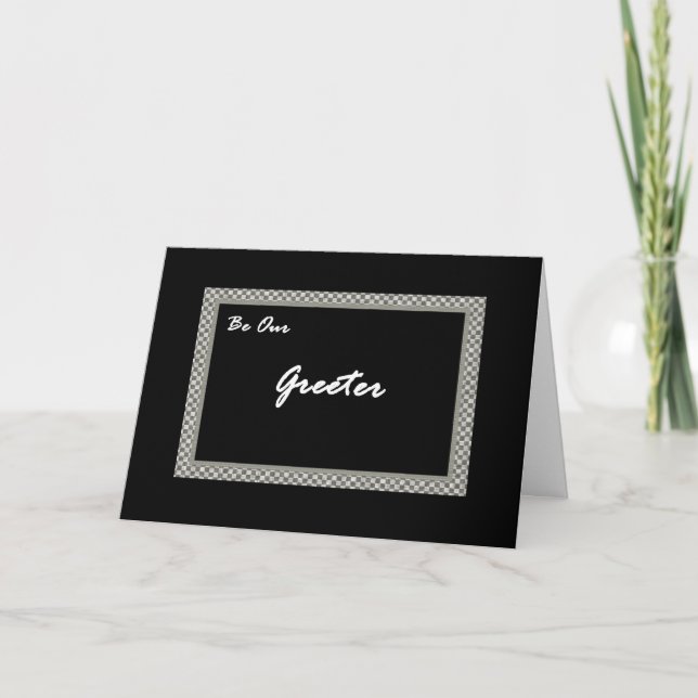 GREETER Wedding  Invitation (Front)