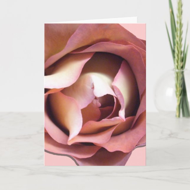Greeting Card - All Occasion - Dusky Rose (Front)