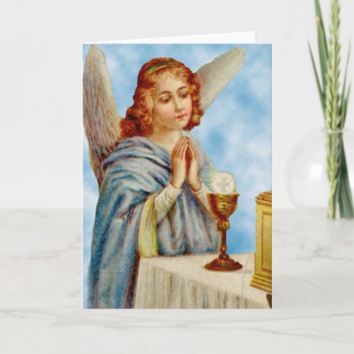 Greeting Card Angel Ponders Card